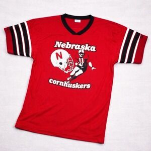 Nebraska Cornhuskers Shirt Mens XL Vintage 90s BIKE USA Single Stitch Red